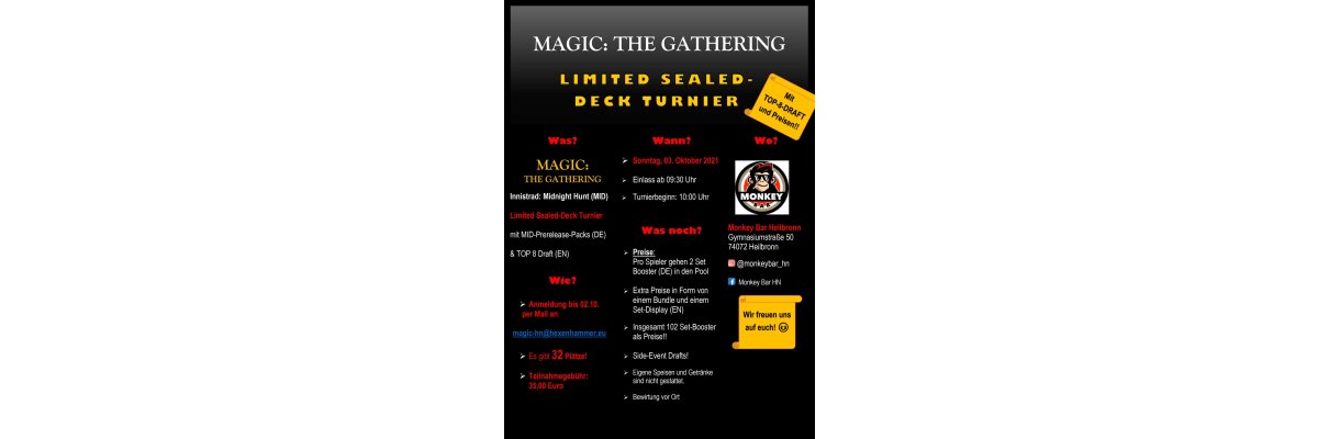 Magic - Limited Sealed-Deck Turnier in Heilbronn - 