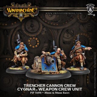 Cygnar Trencher Cannon Crew Blister
