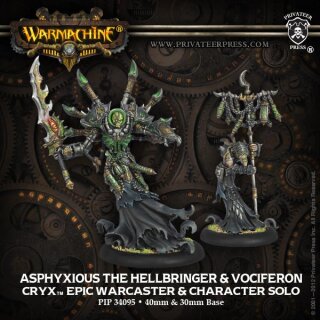 Cryx Epic Warcaster- Asphyxious the Hellbringer & Vociferon
