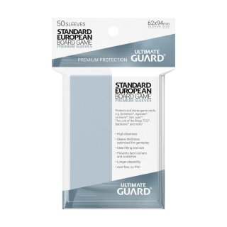 Ultimate Guard Premium Soft Sleeves für Brettspielkarten Standard European (50)