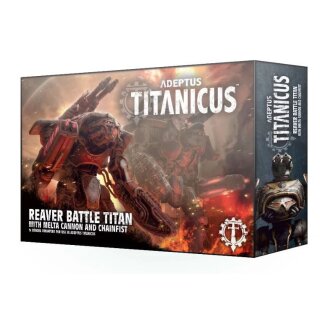 Adeptus Titanicus Reaver Battle Titan mit Melterkanone und Kettenfaust