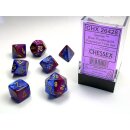 Chessex - Gemini - Polyhedral 7-Die Set - Blue-Purple/Gold