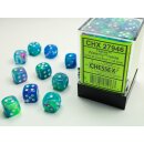 Chessex - Festive - 36x D6 12mm - Waterlily/White