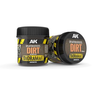 AK Interactive: Diorama Series - Splatter Effects Dirt (100ml)