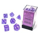 Chessex - Borealis - Polyhedral 7-Die Set - Purple/White
