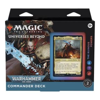 MtG Universes Beyond: Warhammer 40,000 Commander Deck – The Ruinous Powers (Blue-Black-Red)