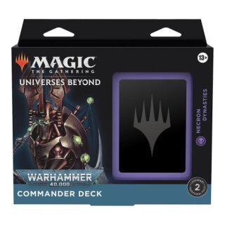 MtG Universes Beyond: Warhammer 40,000 Commander Deck – Necron Dynasties (Black)