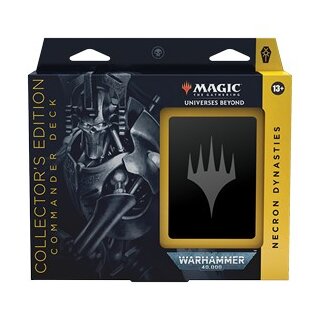 MtG Universes Beyond: Warhammer 40,000 Collector’s Edition Commander Deck – Necron Dynasties (Black)