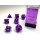 Chessex - Translucent - 7-Die Set - Purple/White