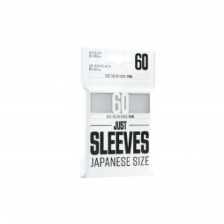 Just Sleeves - Japanese Size - White (60 Sleeves)