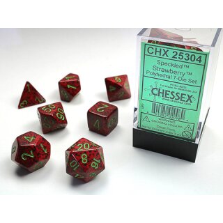 Chessex - Speckled - Polyhedral 7-Die Set - Strawberry