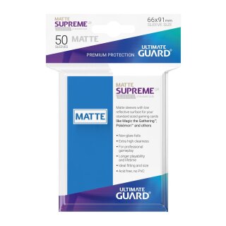 Ultimate Guard Supreme UX Sleeves Standardgröße Matt Royal Blue (50)