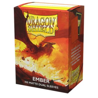 Dragon Shield - Standard - Matte Dual Sleeves - Ember