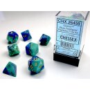 Chessex - Gemini - 7-Die Set - Blue-Teal/Gold