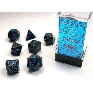 Chessex - Speckled - 7-Die Set - Blue Stars