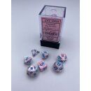 Chessex - Festive - Mini 7-Die Set - Pop Art/Blue