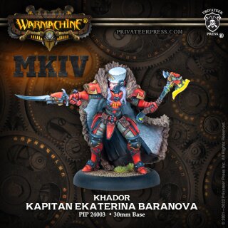 Khador Warcaster - Kapitan Ekaterina Baranova - WARMACHINE: MKIV (Resin)