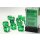 Chessex - Translucent - 12x D6 16mm - Green/White