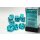 Chessex - Translucent - 12x D6 16mm - Teal/White