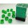 Chessex - Translucent - 36x D6 12mm - Green/White