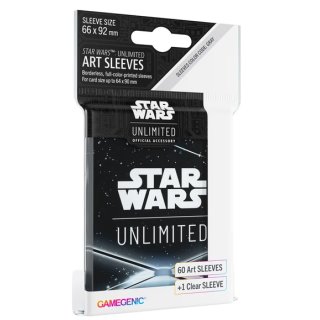 Star Wars: Unlimited - Art Sleeves - Card Back Black
