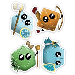 Sticker - Kawaii Dice Pack 1
