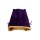 FanRoll - Würfelbeutel - Purple Velvet/Gold Satin - S