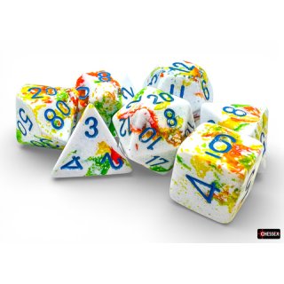 Chessex - Brush - 7-Die Set - Breezy/Blue