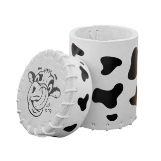 Dice Cup - Cow - White/Black