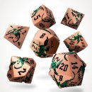 Metal Dice - 7-Die Set - Viridian Flame
