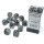 Chessex - Borealis- 12x D6 16mm - Light Smoke/Silver