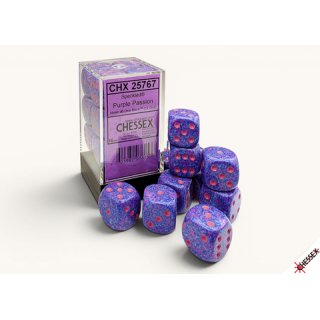 Chessex - Speckled - 12x D6 16mm - Purple Passion