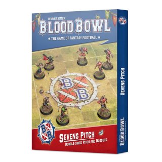 WH Blood Bowl: Sevens - Double-sided Pitch and Dugouts (Grass/Astrogranite)