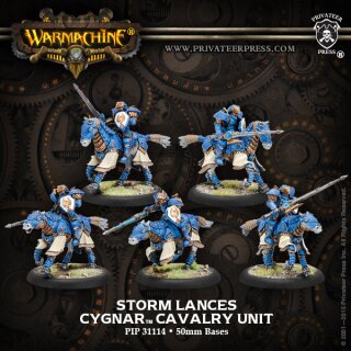 Cygnar Storm Lances Cavalry Unit (5) Repack